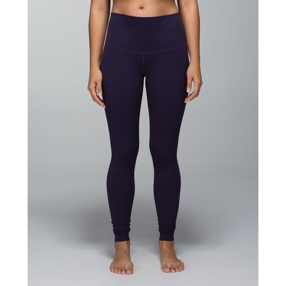 LULULEMON | WUNDER UNDER HIGH RISE BLACK GRAPE - Picture 3 of 12